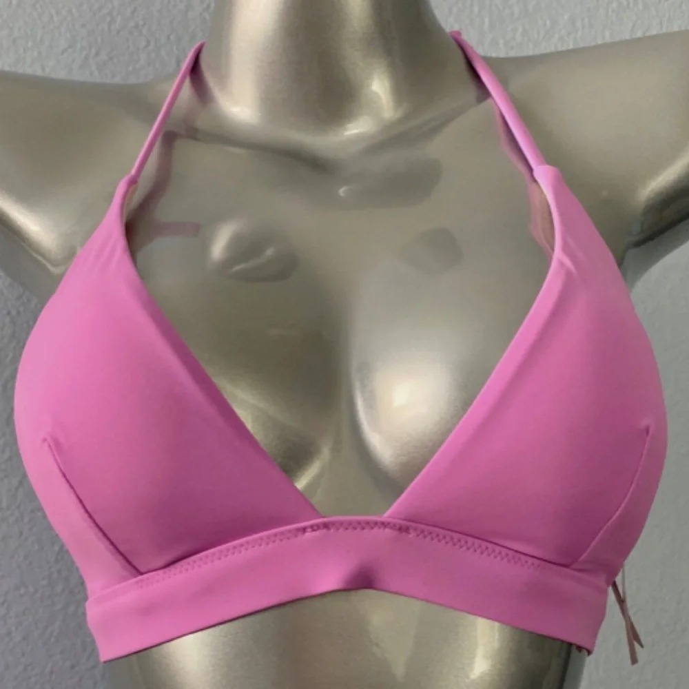 Victorias Secret Swim Nwt Berry Gelato Wireless Halter Swim Bikini Top